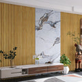 New Arrival Promotion 3D Marble   Color Living Room Indoor  Export  Wpc Customized Wall Panel