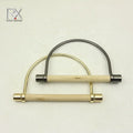 Handbag Hardware Accessory Purse Accessories D Shape Frame Metal and Wooden Handle for Handbag Purse