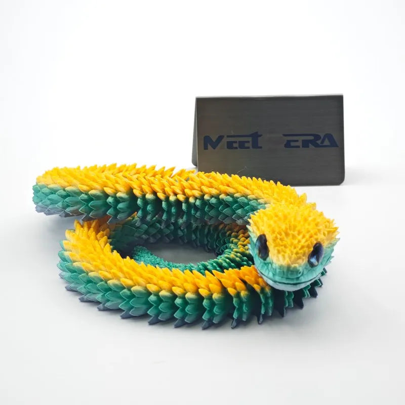 3D Printed PLA Snake Fidget Toys 30 50 75 CM Flexible Viper Animals Factory Direct Sale