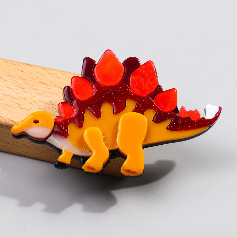 Creative Cute Acrylic Splicing Dinosaur Costume Accessories Personality Stegosaurus Glitter Volcanic Eruption Parties Weddings
