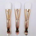 Private Label Luxury Gold Double-Head Synthetic Hair Makeup Brush for Facial Mask Cream Mixing Face Skin Care Cosmetic Tool