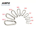 Spring Clasp Spring Hook Clip Metal Spring Buckle Latch Hook Loaded Stainless Steel Carabiner Clip