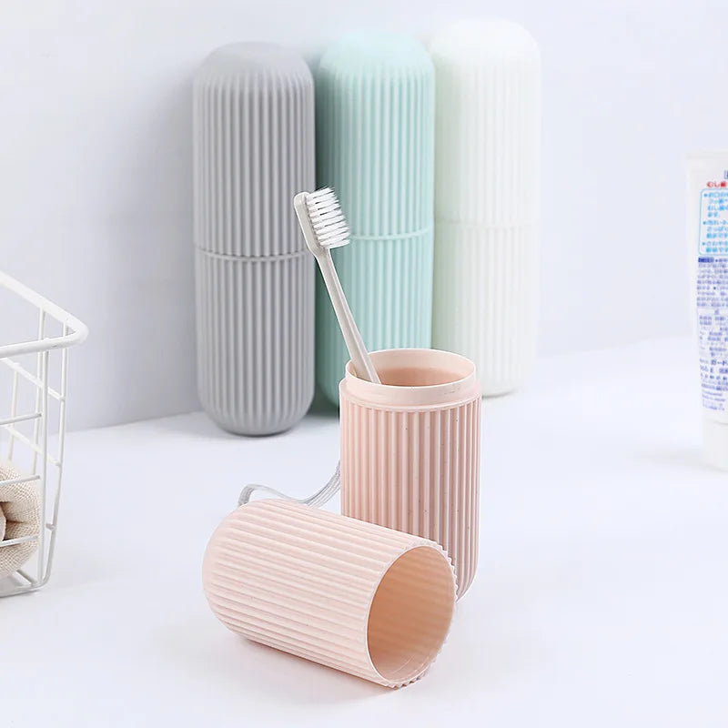 2025 Cheap Portable Travel Toothpaste Toothbrush Storage Case Holder Travel Case Hard Plastic Tooth Brush Container