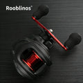 [Germany Stock] Rooblinos AC2000 Baitcasting Reels-Left Hand 7.2:1 Gear Ratio Aluminum River Lake Stream Two-Speed Anti-Reverse