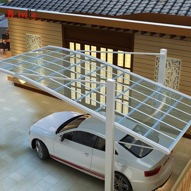 Strong Wind-Resistant Carport Polycarbonate Roofing Sheet for Car Parking & Awning Canopy