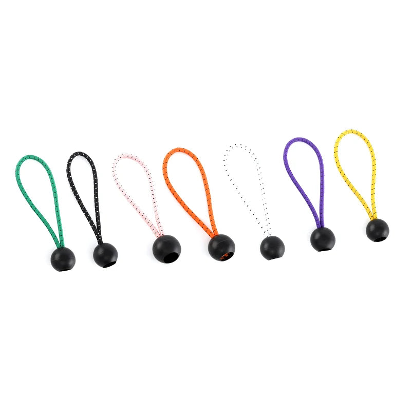 Wholesale In-Stock Colored Ball Bungee Cord 5/6/9 Inches Latex Ball With 4mm Diameter Polyester for Outdoor Tie-Down Use