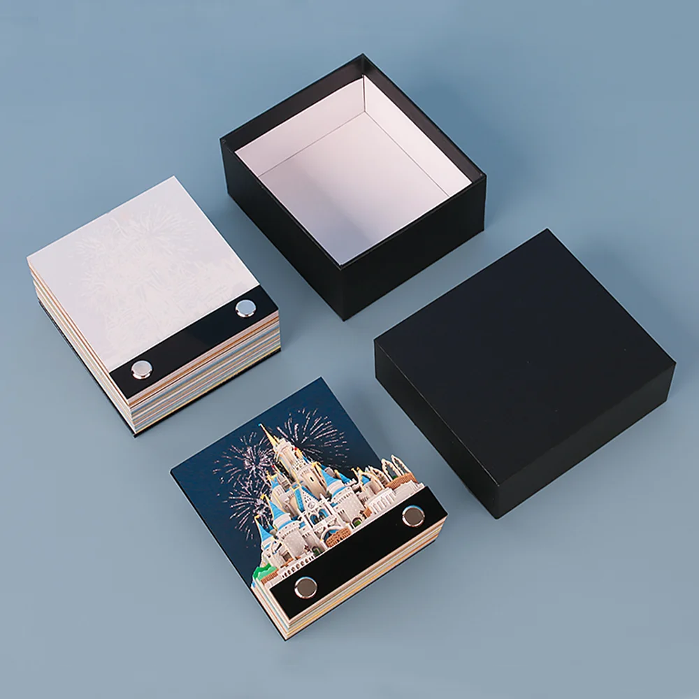 2027 New Notepad Customized Sticky Notes Panda Shape Acrylic Holder Desk Decorative 3D Memo Pad With Pen Holder