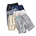 Custom Drawstring Lightweight and Breathable 100% Linen Shorts for Men
