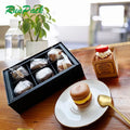 Transparent Portable Cupcake Packaging Rigid Boxes Window Matt Lamination Embossed Custom Sizes 2-12pcs Options Food Grade