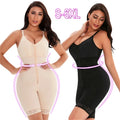 2022 Tummy Control Butt Lifter Fajas Colombianas Zipper Open Crotch Full Body Shaper Plus Size Shapewear for Women