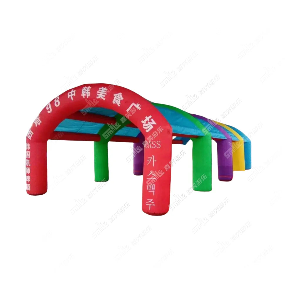 Outdoor Display Giant Inflatable Arch Tunnel Event Wedding Tent Storage Warehouse Inflatable Car Garage Tunnel Tent