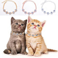 Pet Collar - Versatile Cat and Dog Necklace with Five Zirconia Flower Pendants Super Cute Pet Jewelry Accessory