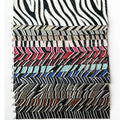 Wholesale Zebra Stripes Colored Ultra-thin Fuax Leather Used for Jackets Bags Shoes Etc