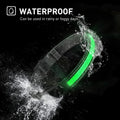 Flashing Led Glow Dog Collars Buckle Solar Battery Charging Night Safety Nylon Led Dog Collars