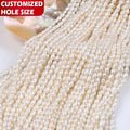 China Natural Loose White Freshwater Pearls Small Freshwater Pearl for Various Decorative Jewelry Making Perlas Sueltas