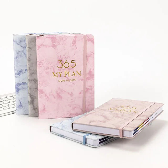 Wholesale Luxury A5 Agenda Monthly Diary Almanac Notebooks Customised Luxury Hardcover Leather for Wedding Planners Stationery