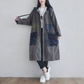 Wholesale 2026 Autumn New Large Size Old Washed Hooded Windbreaker Personalized Bat Sleeve d Women's Coat
