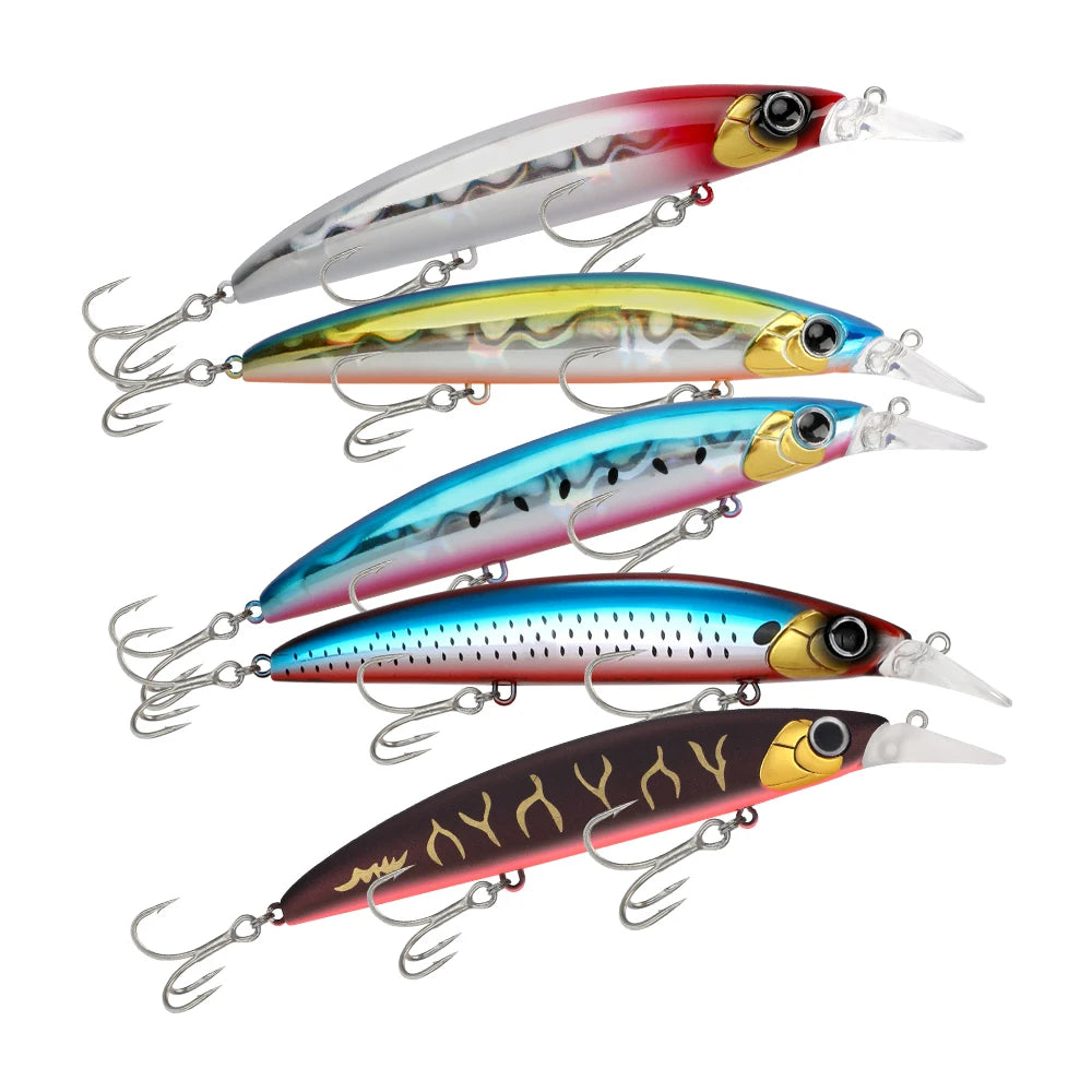 Tungsten Rattles Suspending Wobblers Hard Bait Minnow Fishing Lure