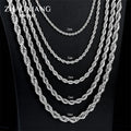 Rope Chain Necklaces Choker Women for Pendants Men Wholesale Price Stainless Steel Fashion Custom Jewelry