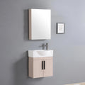 Luxury Hotel Modern Design Wall Hung Pvc Vanity Cabinets Small Size Mirror Bathroom Vanity