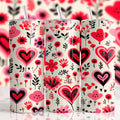 Yunshang Custom UV for Cup Wraps ECO-Friendly Heat Transfer Printing Peelable Valentine's Day 16oz Libbey Glass Wrap Custom Logo