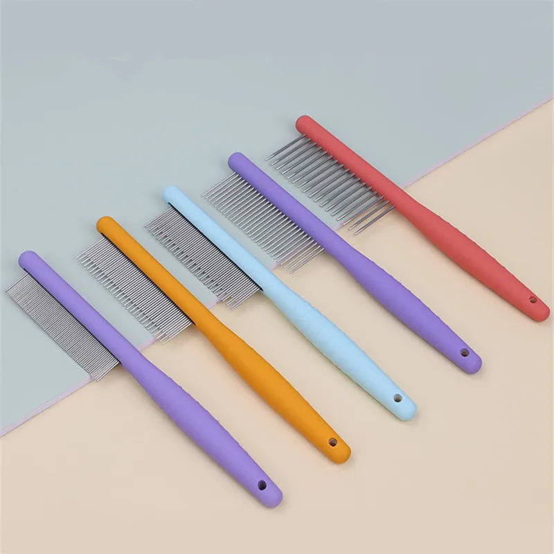Pet Cat Comb Hair Cleaning Grooming Products Fleas Ticks Dandruff Tangles Removal Brush Dog Cat Combs