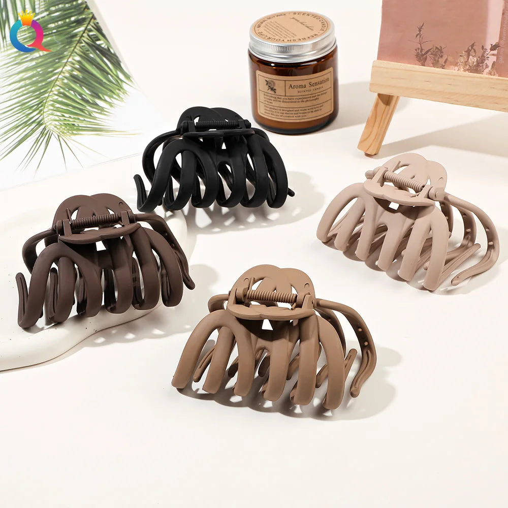 QIYUE Simple Wavy Hair Clip Plate Hair Clip Shark Clip Female Hair Accessories Headdress