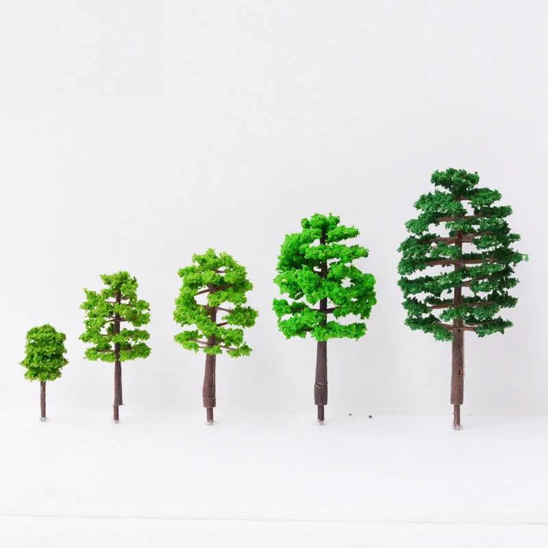 1:85 O HO N TT Z Scale Artificial Plastic Miniature Architectural Ho Scale Model Train Tree