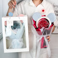 Wholesale Multi-color Plush Packaging Artificial Flowers Valentine's Day Gifts Wedding Hand Bouquets