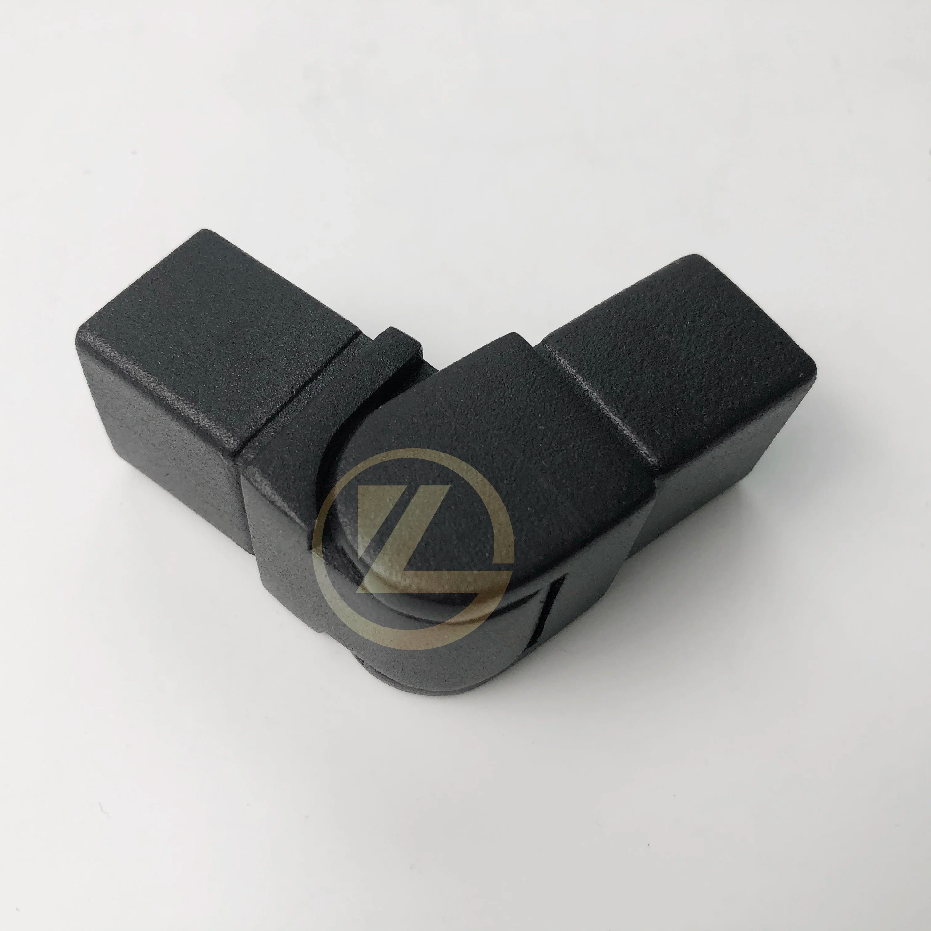 YL Beautiful Black square Steel Tube Connectors for Top Handrail Glass Railing