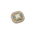 Wholesale Women's Alloy Baroque Rhinestones Combination Buttons for Coat Trench Coat Hand-stitched High-foot Garment Button