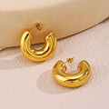 Non Pierced Cuff Earring for Women 18K Gold Plated Stainless Steel Earrings Jewelry No Piercing Cuff Clip on Earrings