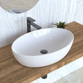 Ceramic Material Oval Shape Bathroom Vanity  Sink Hand Wash Basin for Bathroom