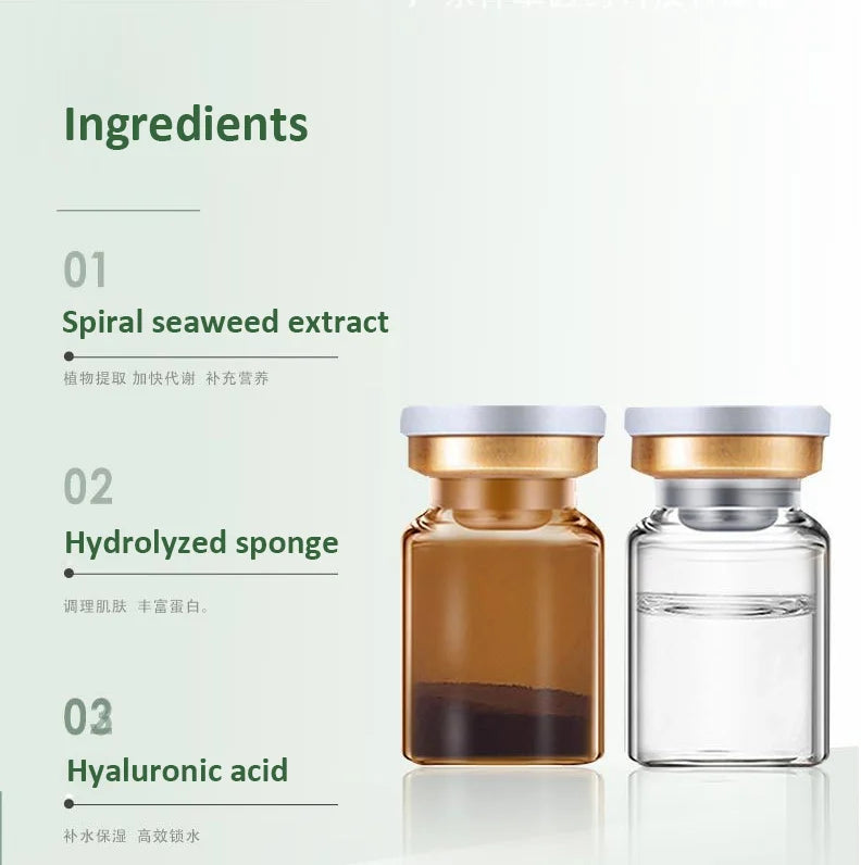 OEM Private Label Acne Pigmentation Remove Bio Microneedling Serum Professional Seaweed Sponge Spongilla Spicule Face Serum