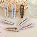 Ins Simple No Crease Acetate Hair Clip Edge Clip Sea Salt Alloy No BandBar Hair Pin Metal Duckbill alligator Cloud Hair Clips