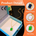 Design New Fashion Mother's Day Gift 304 316 Stainless Steel Hypoallergenic Laser Engraved Rectangular Zircon Pendant Necklace