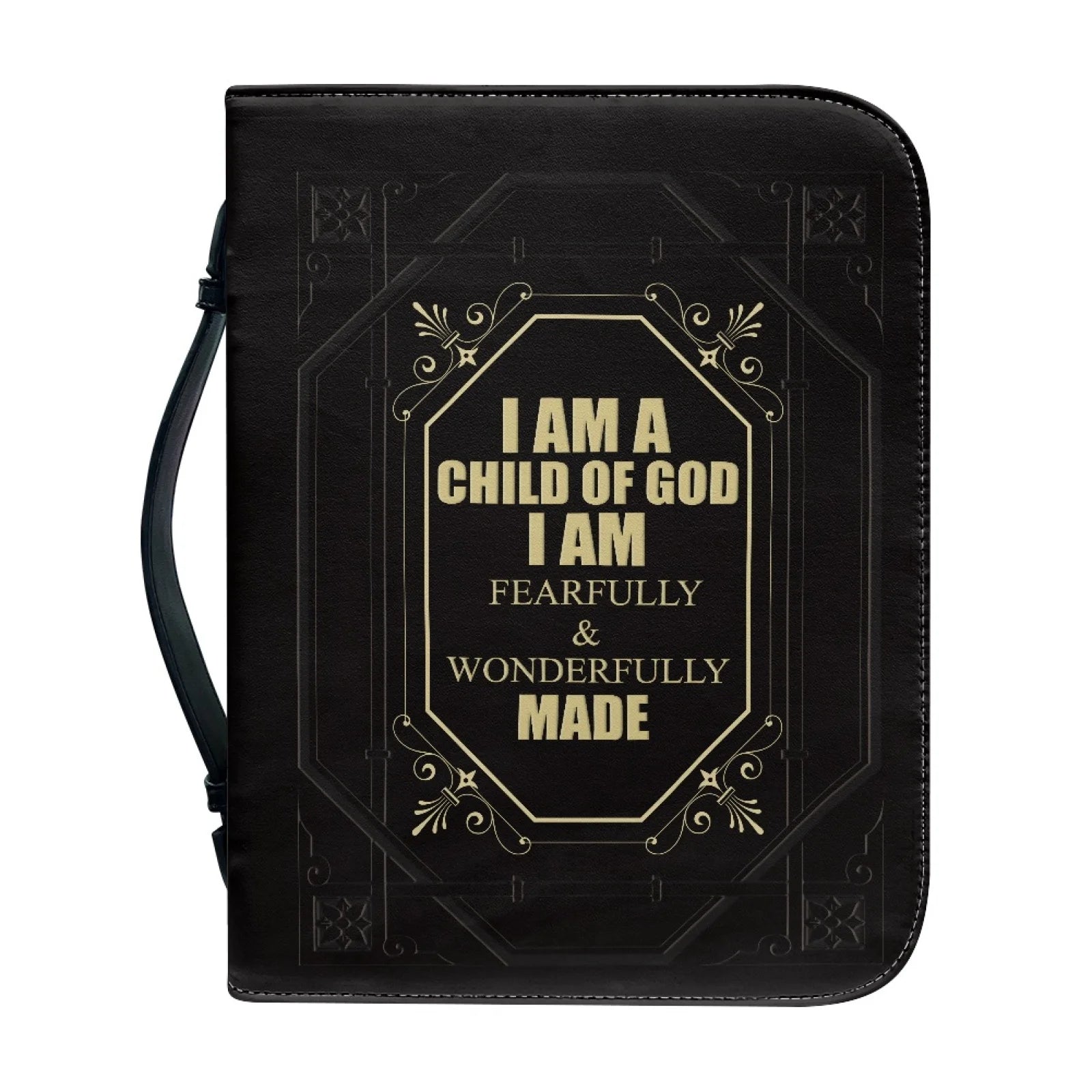 Factory Handmade Wholesale Custom Print Waterproof Leather Hard Cover Luxury Bible Study Bag Fashion Bible Bag in Different Size