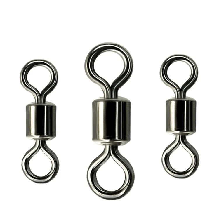 Strong Tension Figure Eight Ring Connector with Swivel Snap Hook Fishing Accessories and Equipment Supplies
