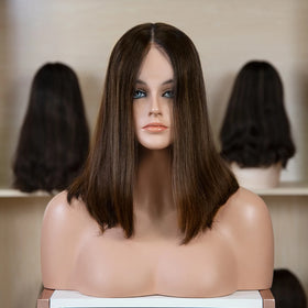 Top Selling Longest Hair Ratio Double Drawn Cuticle Aligned Hair No Shedding No tangle Russian Hair Caucasian Laced Wigs