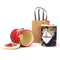 Star Packaging Small Cardboard Paper Cylinder Tube Gift Box Bamboo Lid Custom Printed Logo Design Chewing Gum Potato Chips