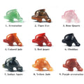 Natural Semi Precious Stone Dolphin Crystal Carving Sea Life Animal Crystal Dolphin for Home Decoration