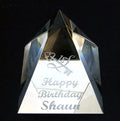 MH-PY037 Laser Engraving Glass Pyramid