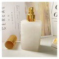 DIY Portable Natural Raw Clear Quartz Perfume Bottle Crystal Gemstone Openable Essential Oil Diffuser Fragrance Carrier Bottle