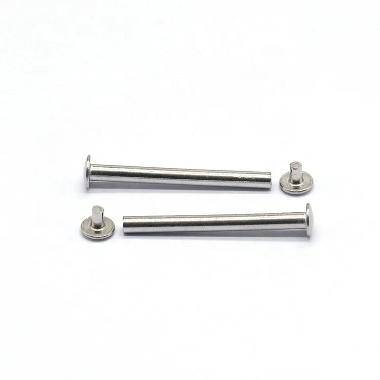 China Manufacturers Stainless Steel Semi-Tubular Rivets Male Female Pan Head Bright Finish ISO Standard SaiTong Brand Free