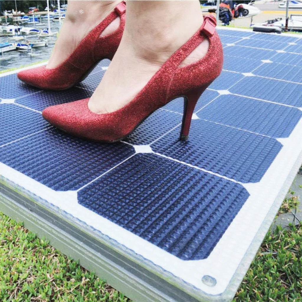 115W ETFE Walkable Anti-Slippery Monocrystalline 24.4% Efficient Solar Panel Flexible Saltwater Resistant 2-Year Warranty for
