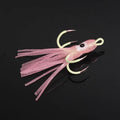 Octopus Squid Skirts luminous fishing  triple treble hooks tuna and sea bass fishing lure Soft lures Trolling squid Lure