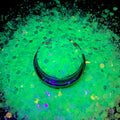 Christmas Decoration Glow Chunky Glitter PET Craft with Over 10000 Colors and Various Shapes