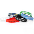 Wholesale New Design Custom Text Glow in Dark Rubber Anti Mosquito Sport Health Customized Rubber Silicone Wristband