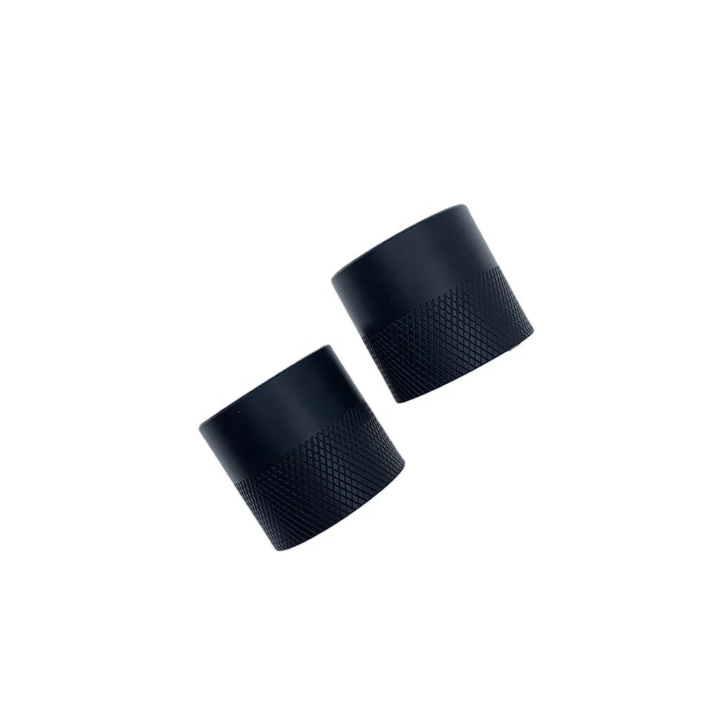 15mm Round Black Smart Lids Perfume Bottle Caps with Non Spill Closure Luxury Packaging Composite Material