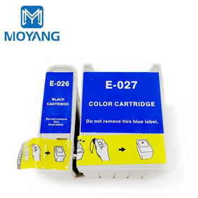 MoYang Compatible for EPSON T026 T027 Ink Cartridge Stylus Photo 50/810/820/830/830U/925/935 Printer Cartridges
